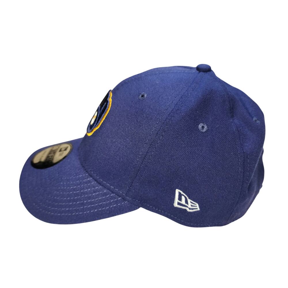 NWT New Era Milwaukee Brewers 39Thirty Baseball Hat Cap Blue Stretch Fit L/XL - Picture 3 of 6